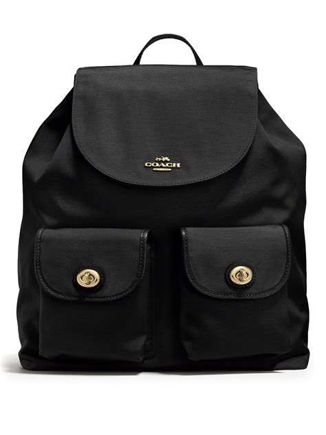 Small Nylon Backpack in Black 